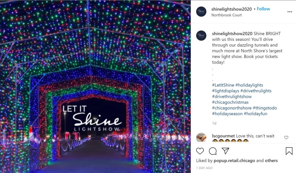 Let It Shine Lightshow Socially Distanced Christmas Activities in Chicagoland